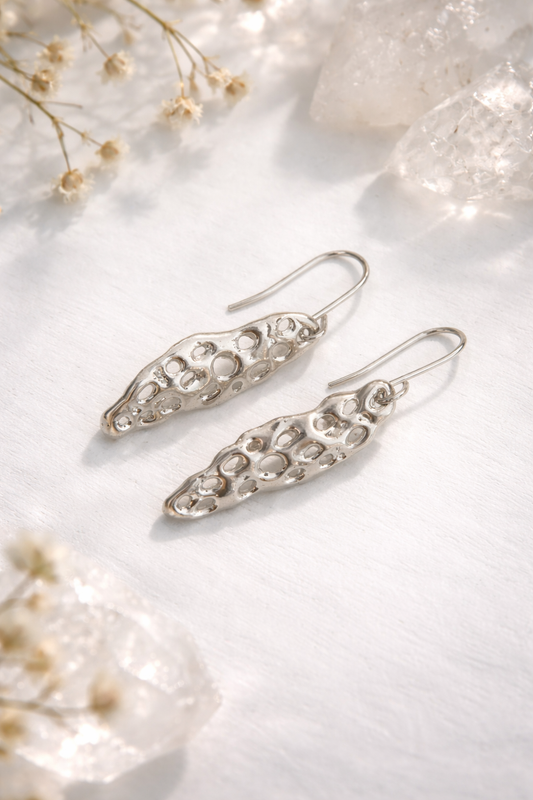 Sterling silver bold earrings