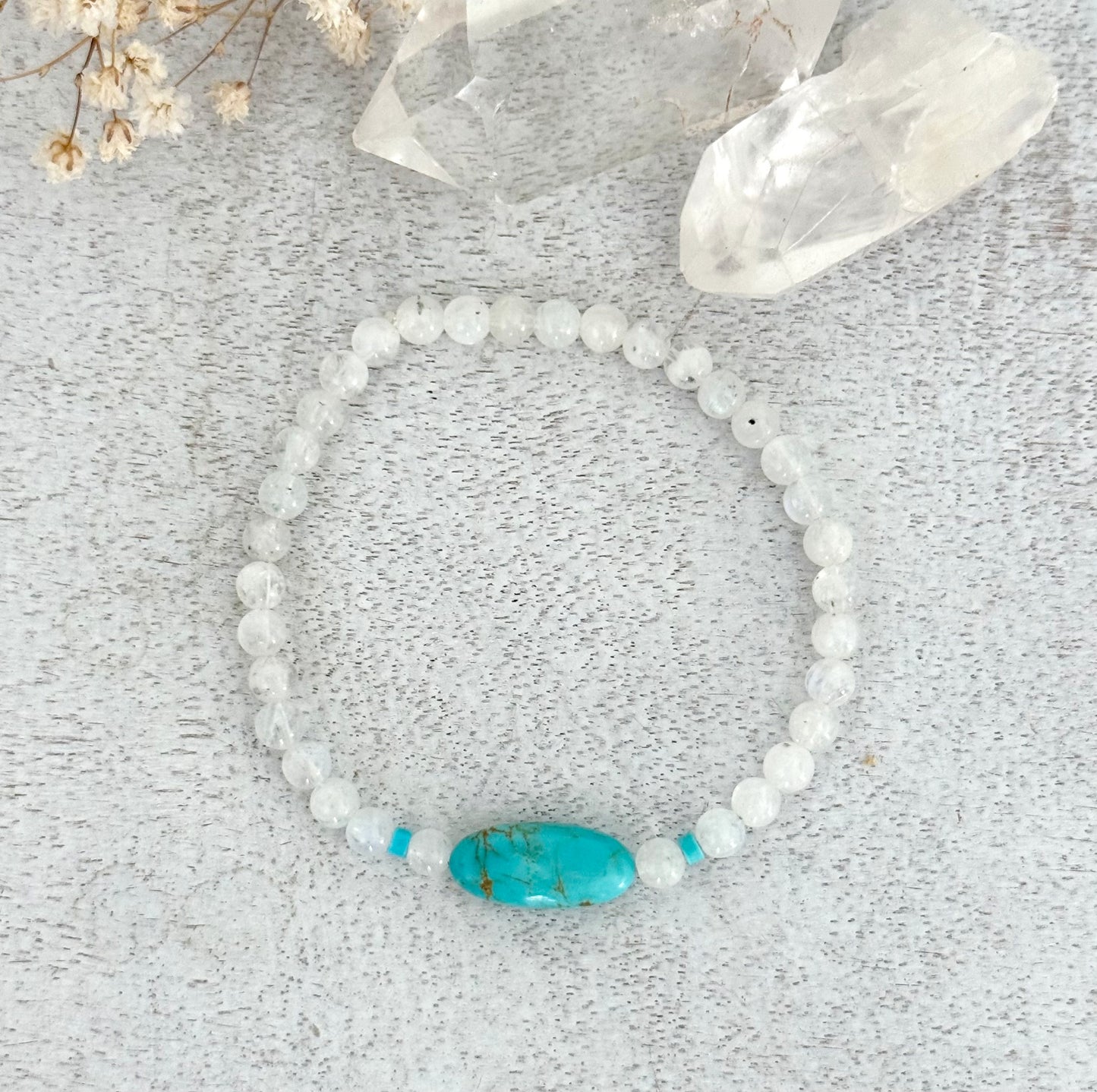 Moonstone and Turquoise bracelet