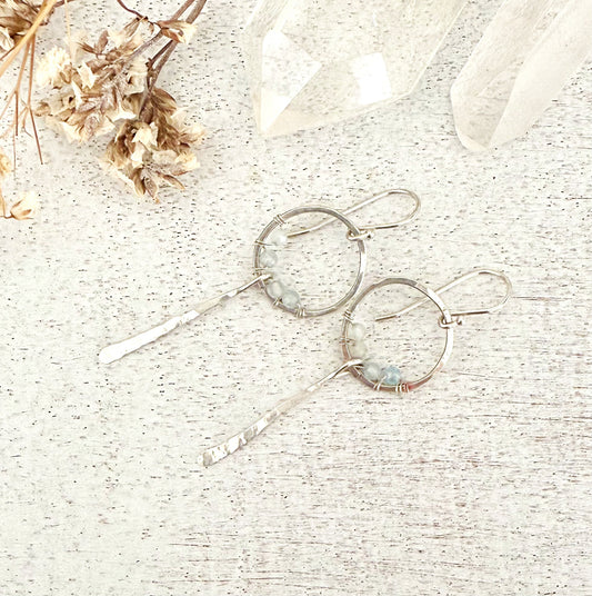 Sterling Silver Aquamarine Earrings