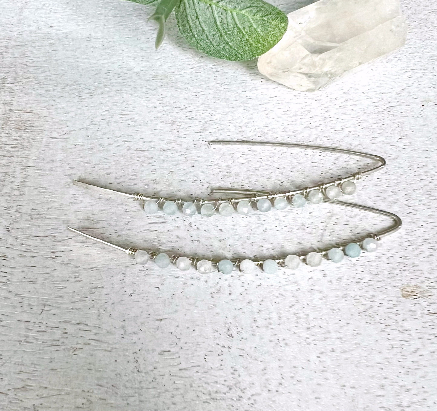 Sterling Silver Aquamarine Earrings
